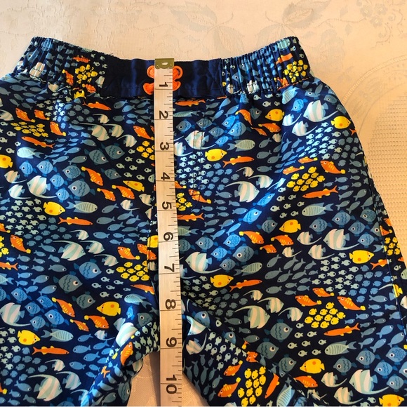 UVSkinz Boys Size 5 Blue Fish Swimming Trunks Baiting Shorts Mesh Lining Pocket - Picture 9 of 16